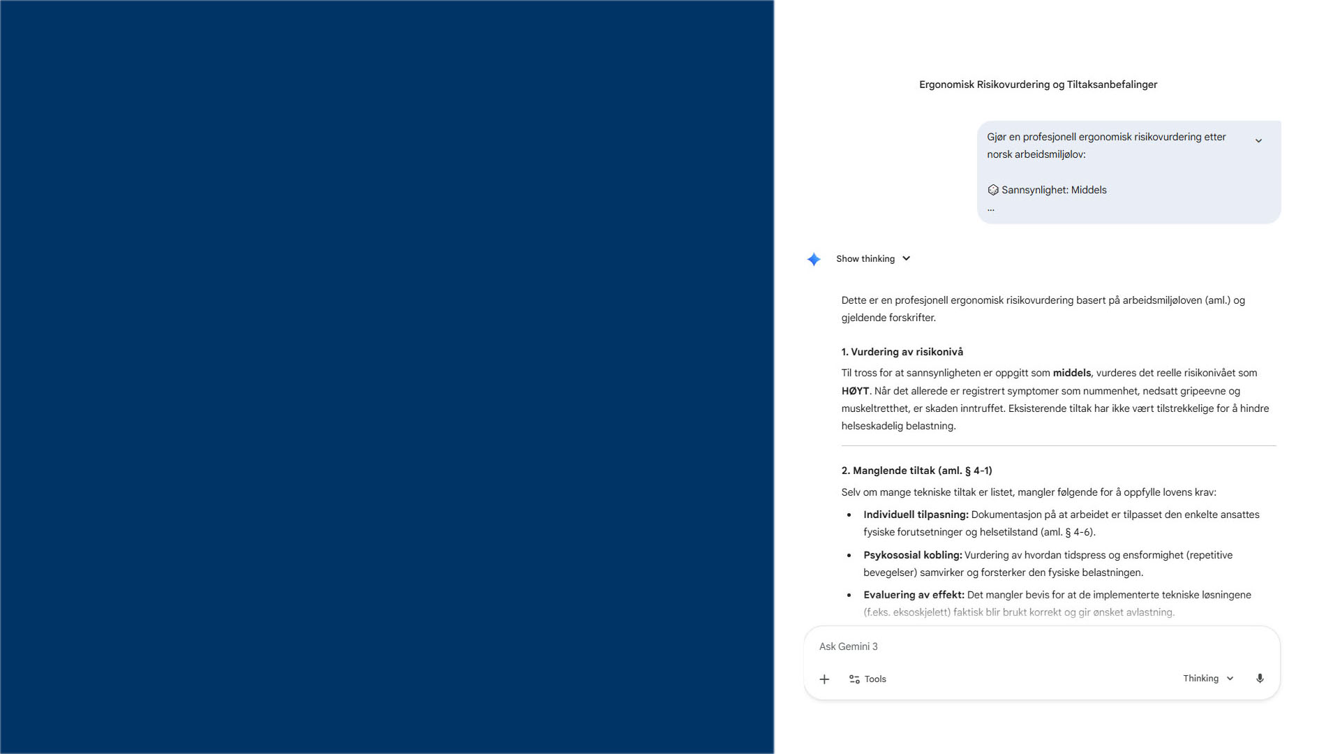 AI-genererte HMS-anbefalinger og digitale arbeidsflater